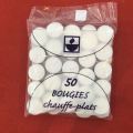 Decorative pressed tealight candle shrink bag pack