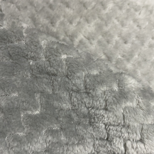 Dubbel sida flanell med linaspapp jacquard tyg