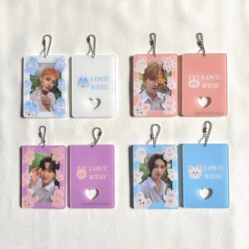 Wholesale Customized K-pop Acrylic Stay Photocard Holder Photo Frame Keychain