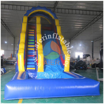 2017 Aier China cheap used giant commercial adult inflatable pool slide / inflatable slide for inflatable pool