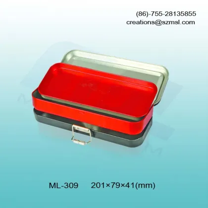 pencil box, stationary tin box, pencil tin box, pencil holder, pencil ware, rectangle box,slide tin box