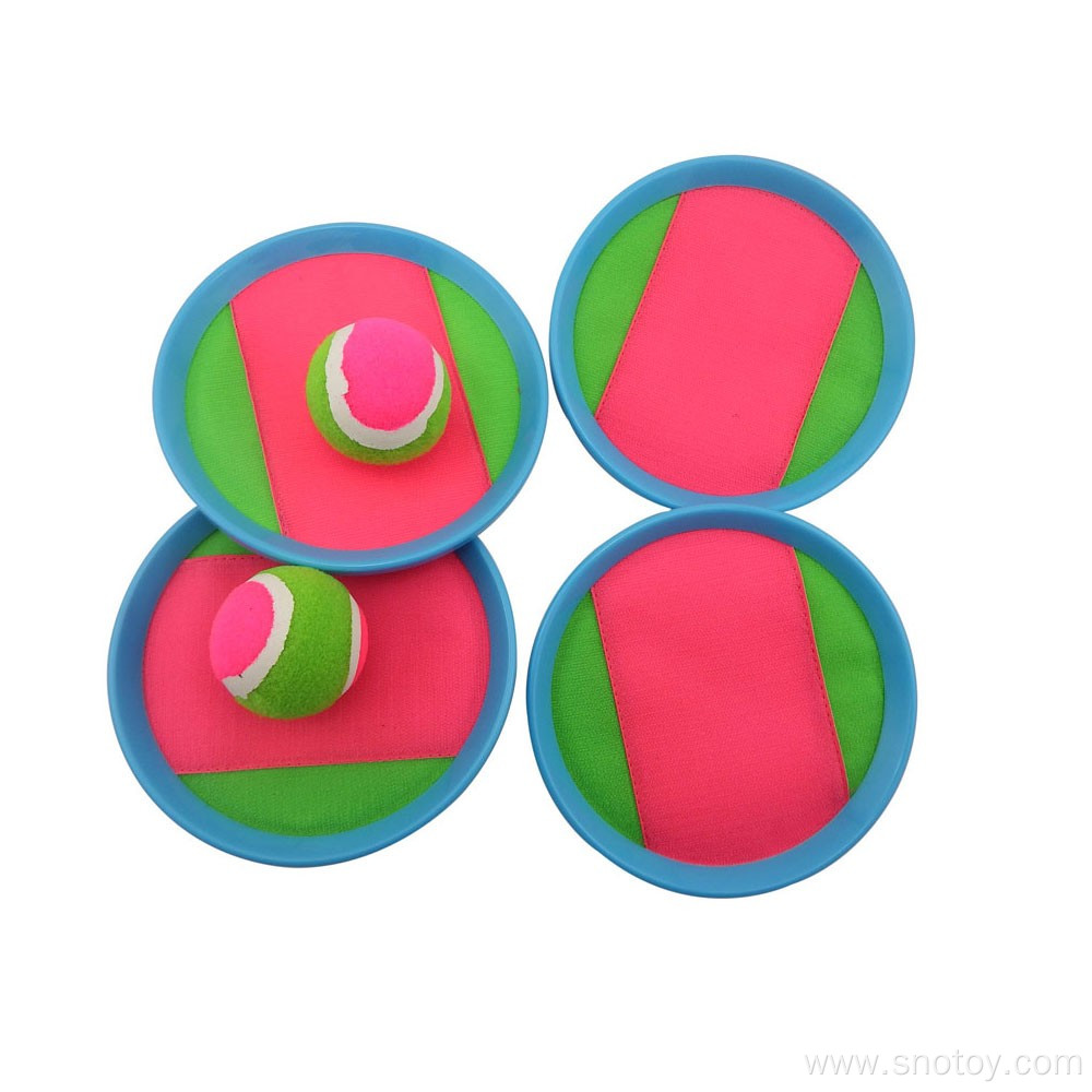 beach sticky target catch ball toy play set