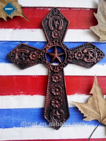 cast iron cross with lone star