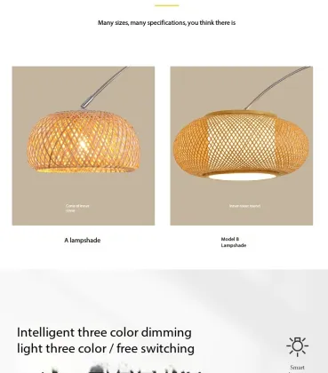 Chinese Zen Bamboo Lamp