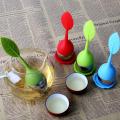 Orange Red Green Silicone SS Infuser Green Tea Strainer Bag