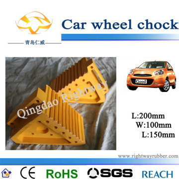 Yellow Rubber Wheel Chock for Car (RW846Y)