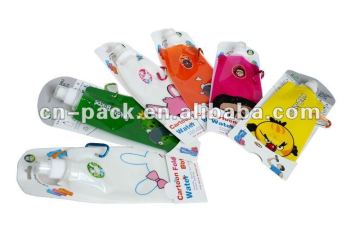 portable foldable sports water bag with carabiner