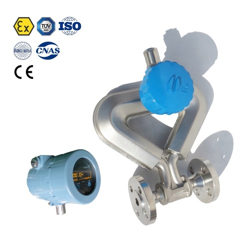 Coriolis mass flow meters measure mass and density