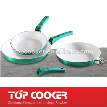 3PCS Metallic Painting Fry Pan with Spatula