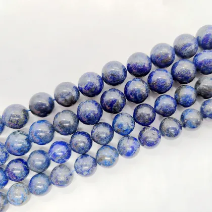 Wholesale Natural Lapis Lazuli Beads: 3/4/6/8/10/12/14MM Round Gemstone Crystals for Jewelry Making & Energy Healing