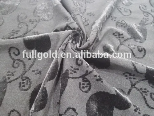 95% Polyester 5%spandex Warp Knitting spun velvet jacquard Fabric of zhejiang Keqiao