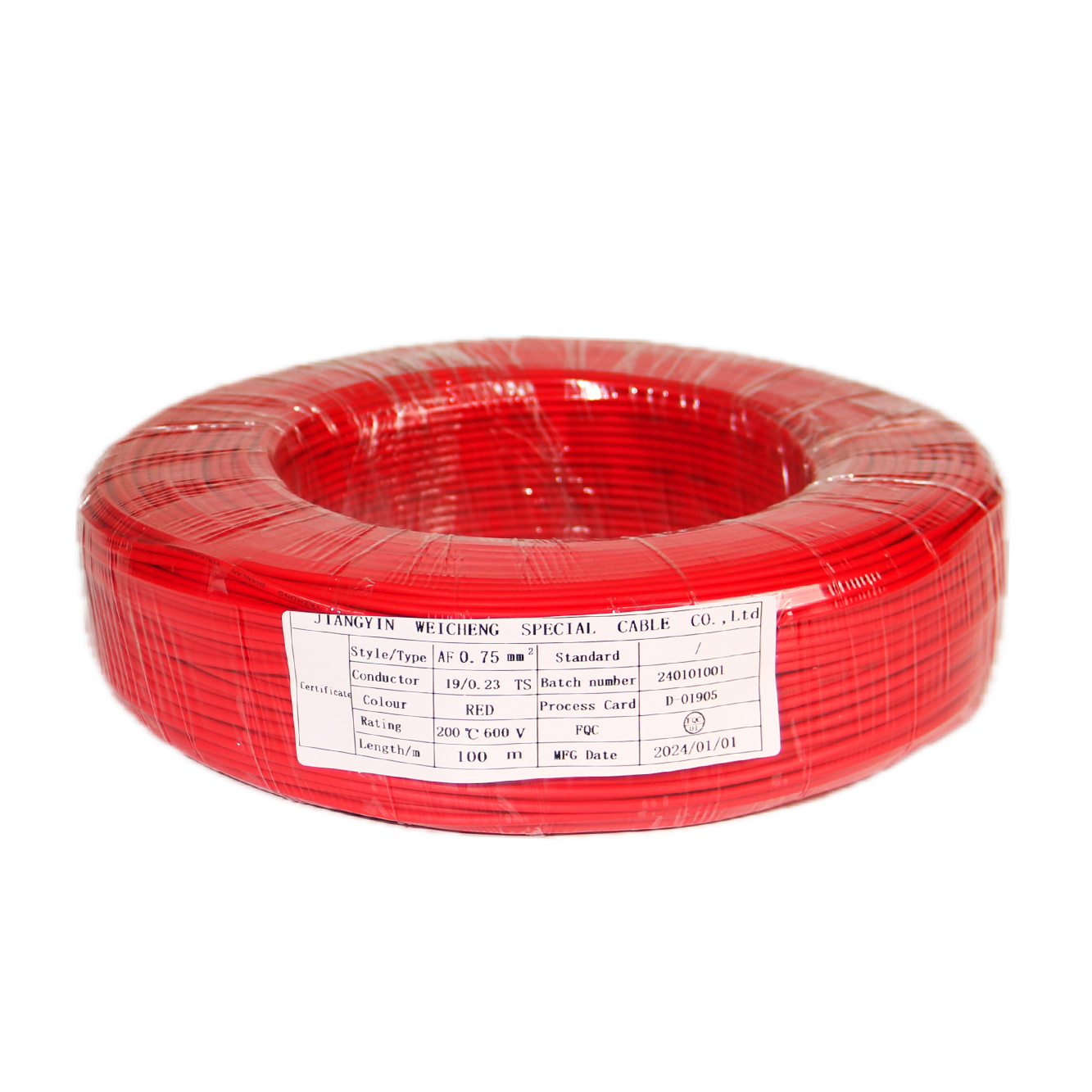 FEP flame retardant insulated wire AF 0.75mm