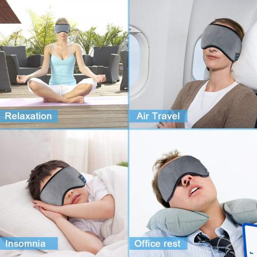 Masque de sommeil confortable pour la musique de voyage endormie