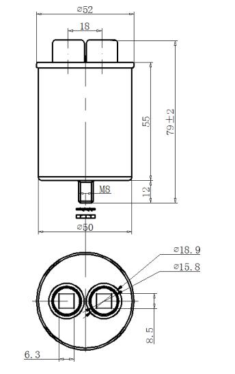 high security 0.25uF damping and absorption capacitor