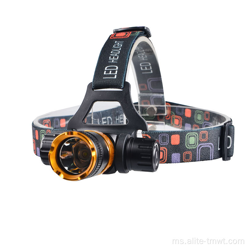 Bateri boleh dicas semula 10W XML T6 LED Diving Headlamp