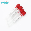 Disposable plain additive vacuum blood collection tube