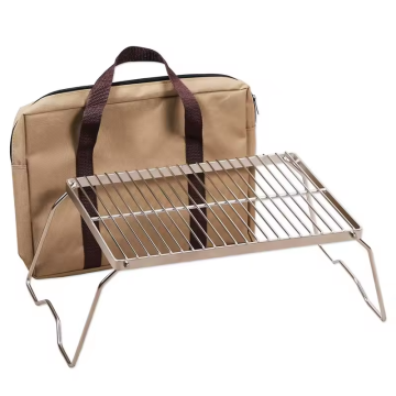 Tragbarer Edelstahl Camping BBQ Grill mit Tragetasche