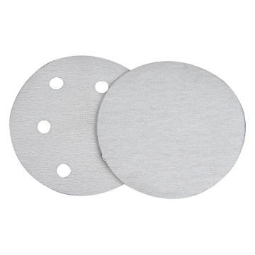 5-inch Flocking White Abrasive Round Sandpaper for Special Furniture Grinding and Polishing