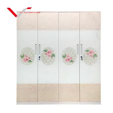Iron Almirah Metal Wardrobe: Bedroom and Living Room Furniture