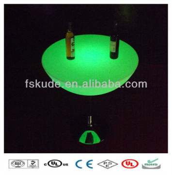 Morden Stand Up Bar Tables , High Top Plastic Illuminated Bar Tables
