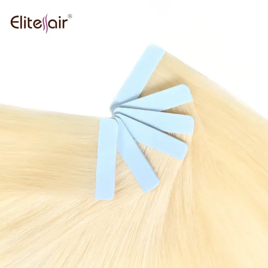 Wholesale High Quality No any split ends 100% Human Hair Invisible Double Drawn Remy Tape In Hair Extensions Tape weft hair