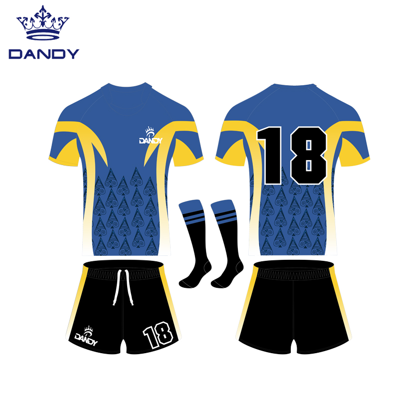 Custom top quality new design team rugby uniform