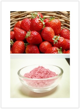 Instant strawberry strawberry powder
