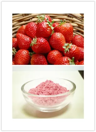 Instant strawberry strawberry powder