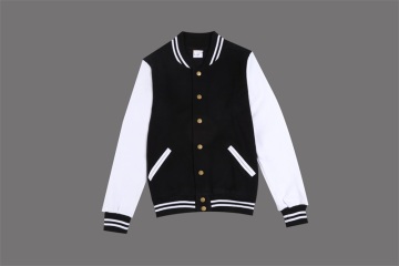 Custom black and white baseball uniform