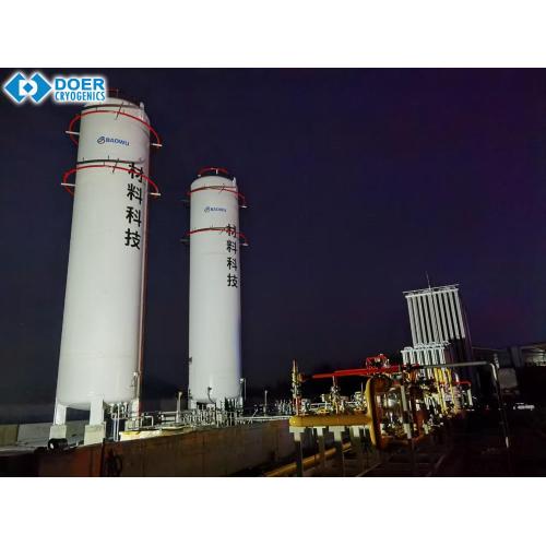 Bể chứa chất lỏng đông lạnh cho lox lar lar lco2 lng với thùng chứa vật liệu bằng thép không gỉ