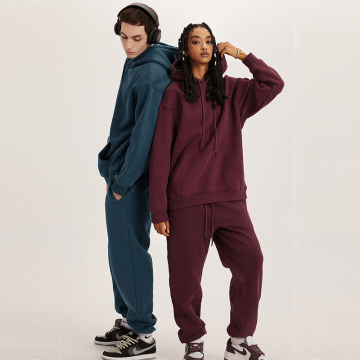 ขายส่งโลโก้ Hoodie และกางเกงขายาวสำหรับชุดกีฬาฤดูหนาว