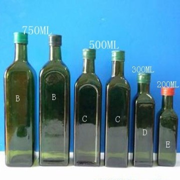 Cheapest Green Color Olive Oil Bottle (LW-KB002)