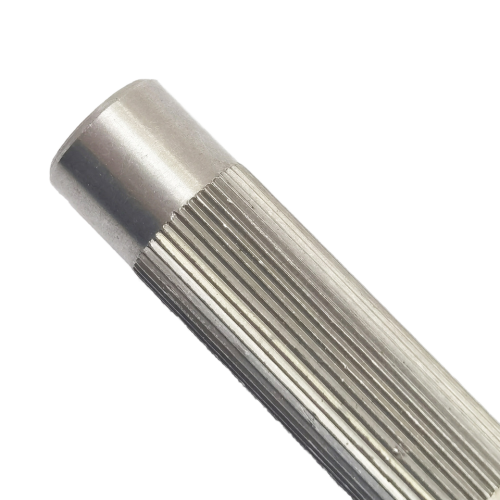 Goupille de cheville en acier métallique moletée droite de précision personnalisée