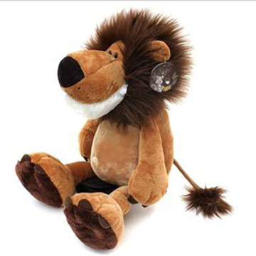 Lion roi de la forêt en peluche