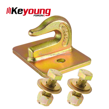 Keyoung Hot Selling Forged Steel Bolt-On Grab Hook 3/8" Tractor Bucket Hook