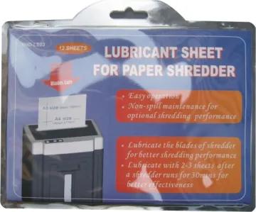 oilpaper lubricant paper shredder