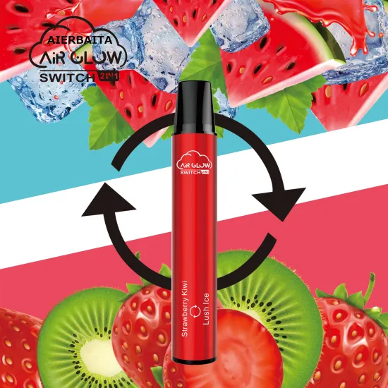 Dual flavor 2500 puffs disposable electronic cigarettes