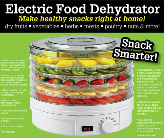 Electric food dehydrator