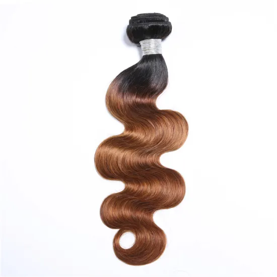 9a 100g SPARK Remy Human Hair Weaving Bundle for Women Weave Hair Extension Brazilian Ombre Black Brown Body Wave 1b/30