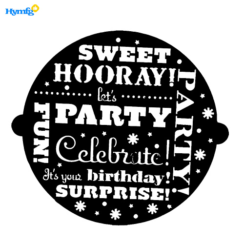 Plastic DIY Cake Stencils Template for Party