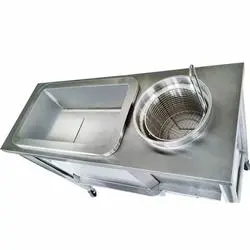 Stainless Steel Electric KFC Chicken Breading Table for Fast Food Restaurants