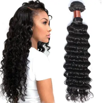 Healthy bouncy texture customized remy hair supplier Toupee bundles wholesale hair bundles Deep wave Virgin hair bundles
