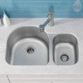 Üstün küçük boyutlu iki parçalı çift rv lavabo