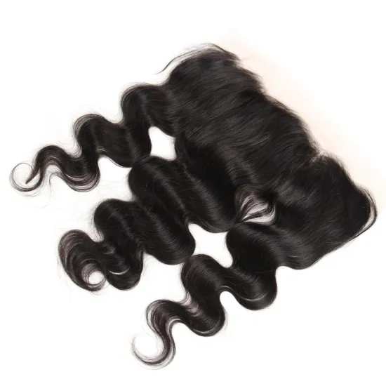 Huashuo Highest Discounts Super Fine Hot Selling Pre Plucked 13*4 Brazilian Human Hair Body Weave Frontal With Baby Hair