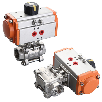 double acting actuated pneumatic control ball valve