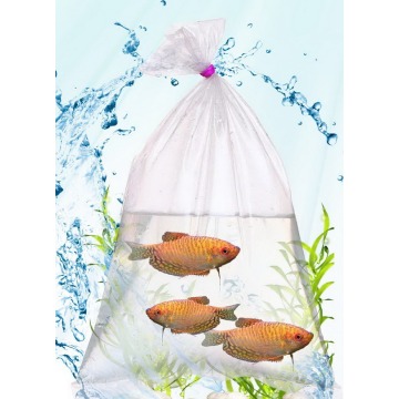 Clear Reusable Mesh Produce Flat Plastic Recycling Shopping Bags