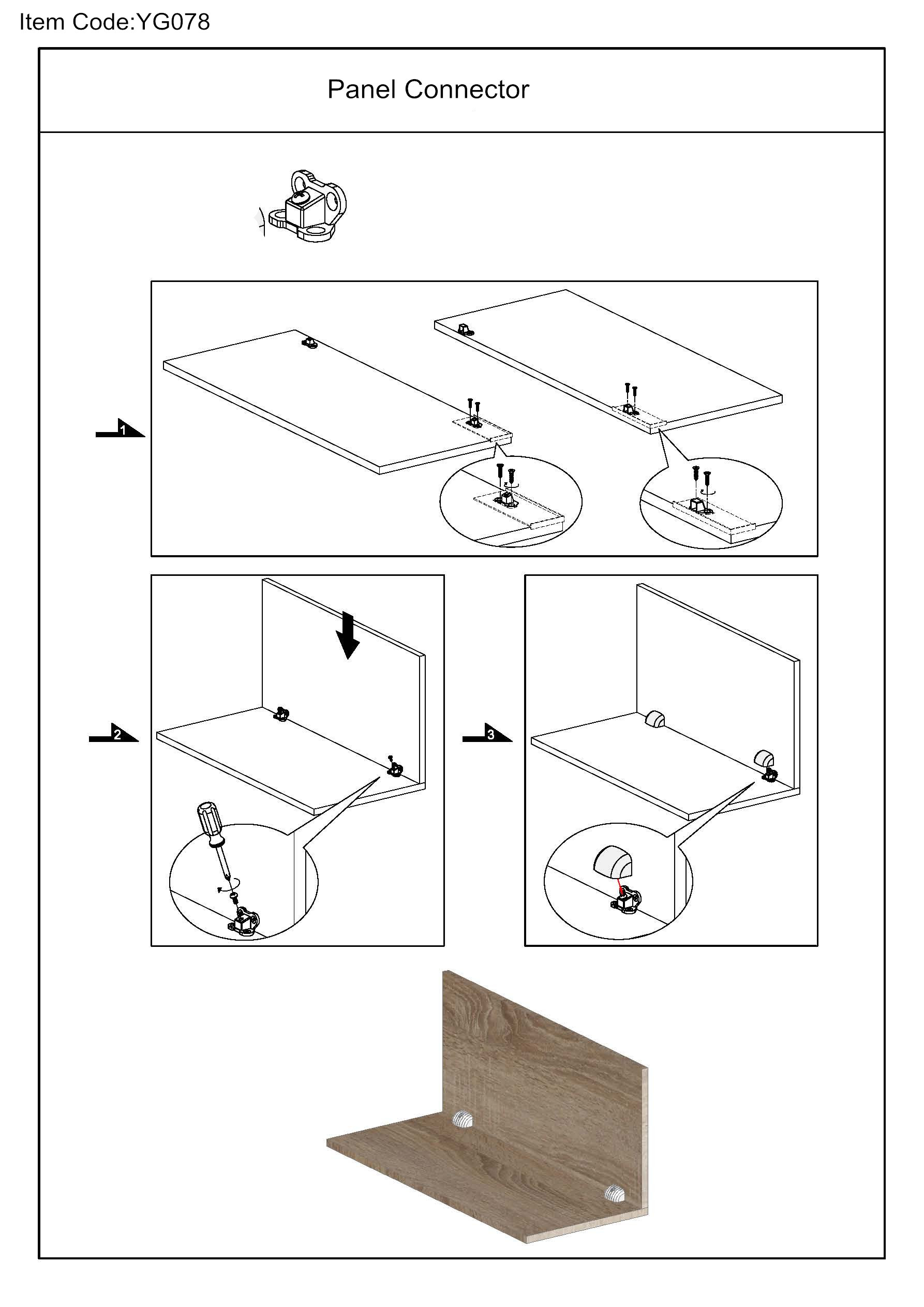 panel connector fittings