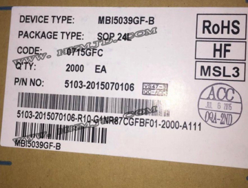 Integrated Circuits MBI5039GF MBI5039
