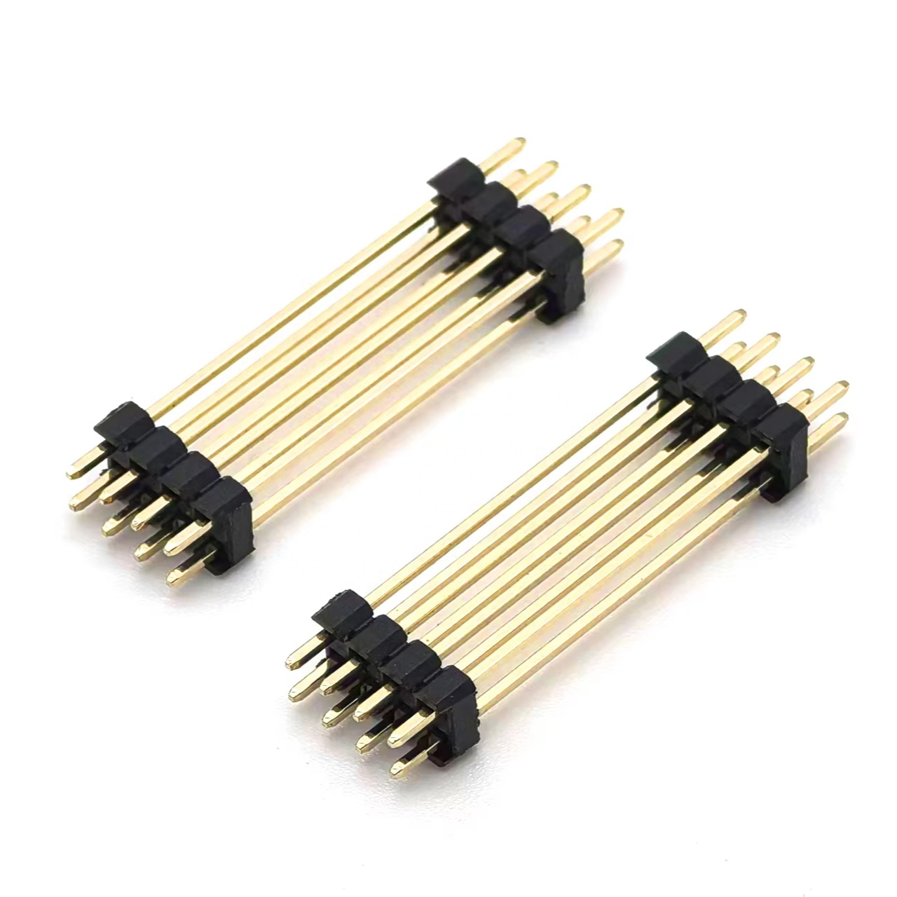 2.54mm Pitch Pin Header Connector Dual Row Straight Two-layer Plastic SQ0.64mm H5.0mm 2*4P