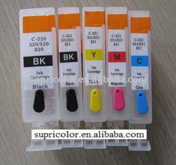 refillable Ink Cartridge PGI 520/CLI 521 for IP3600/IP4600 with ARC chip
